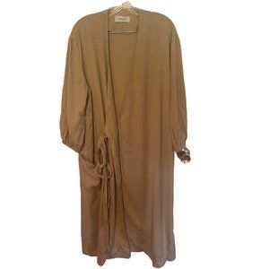 Yune  Ho brown wrap jacket size 34